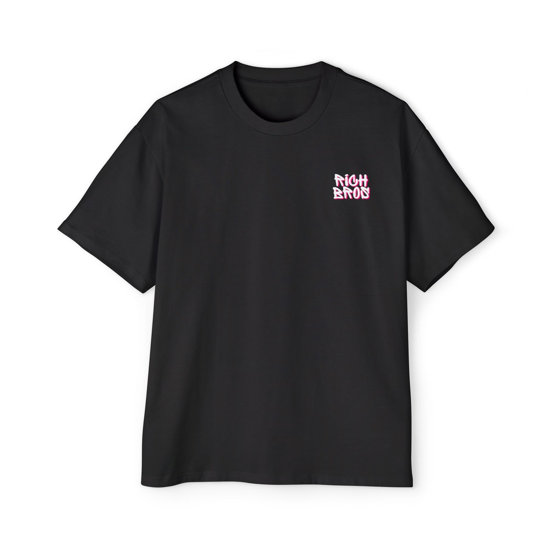 Men's Oversized Tee - 'Rich Bros' Graphic T-Shirt for Casual Style